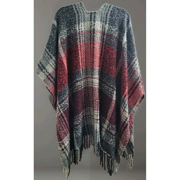 Woolrich Women's Cozy Blanket Wrap One Size Shawl Cape Poncho Plaid Soft Cozy - Picture 7 of 7